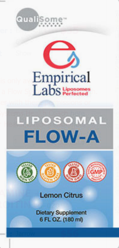 Flow-A (N0w "LIPISOMAL Flow-A" THIS IS A REFORMULATED PRODUCT)