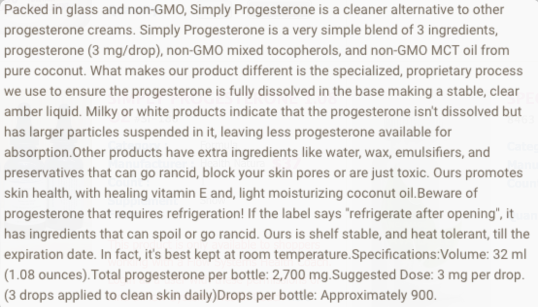Simply Progesterone